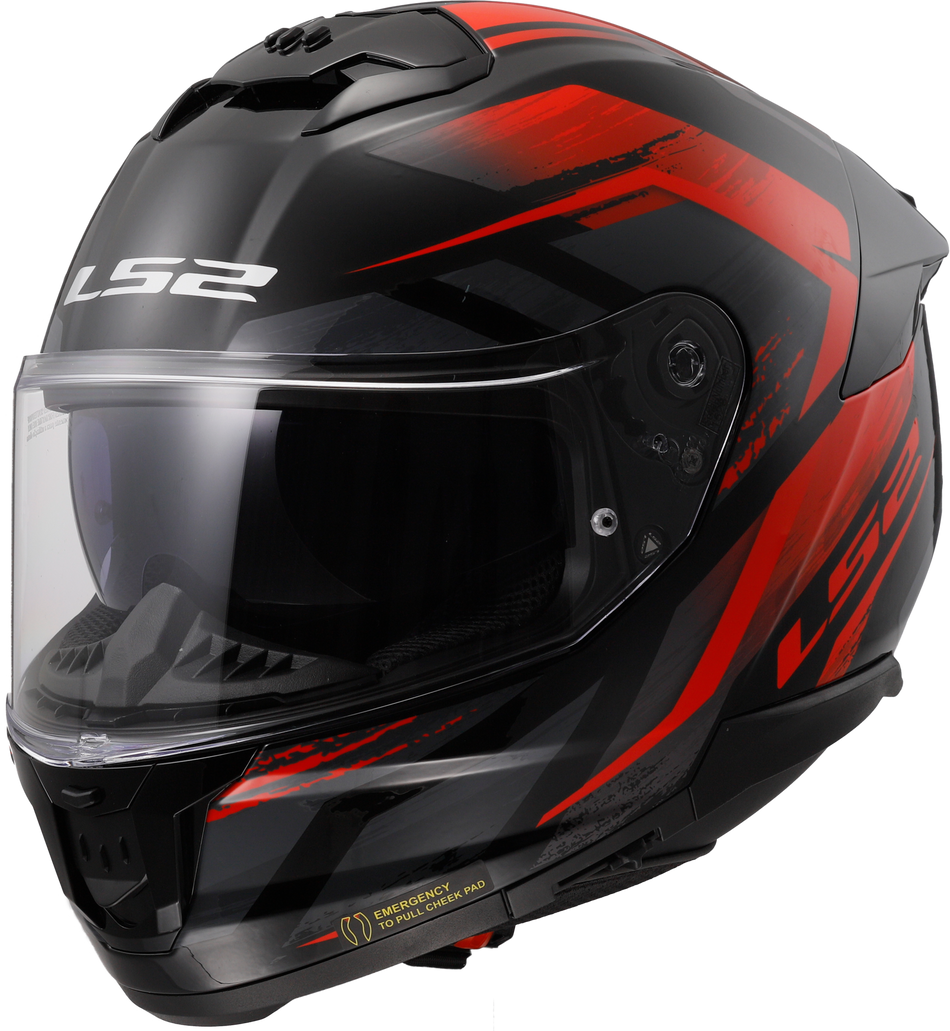 LS2  STREAM II FURY FULL FACE MOTORCYCLE HELMET W/ SUNSHIELD
