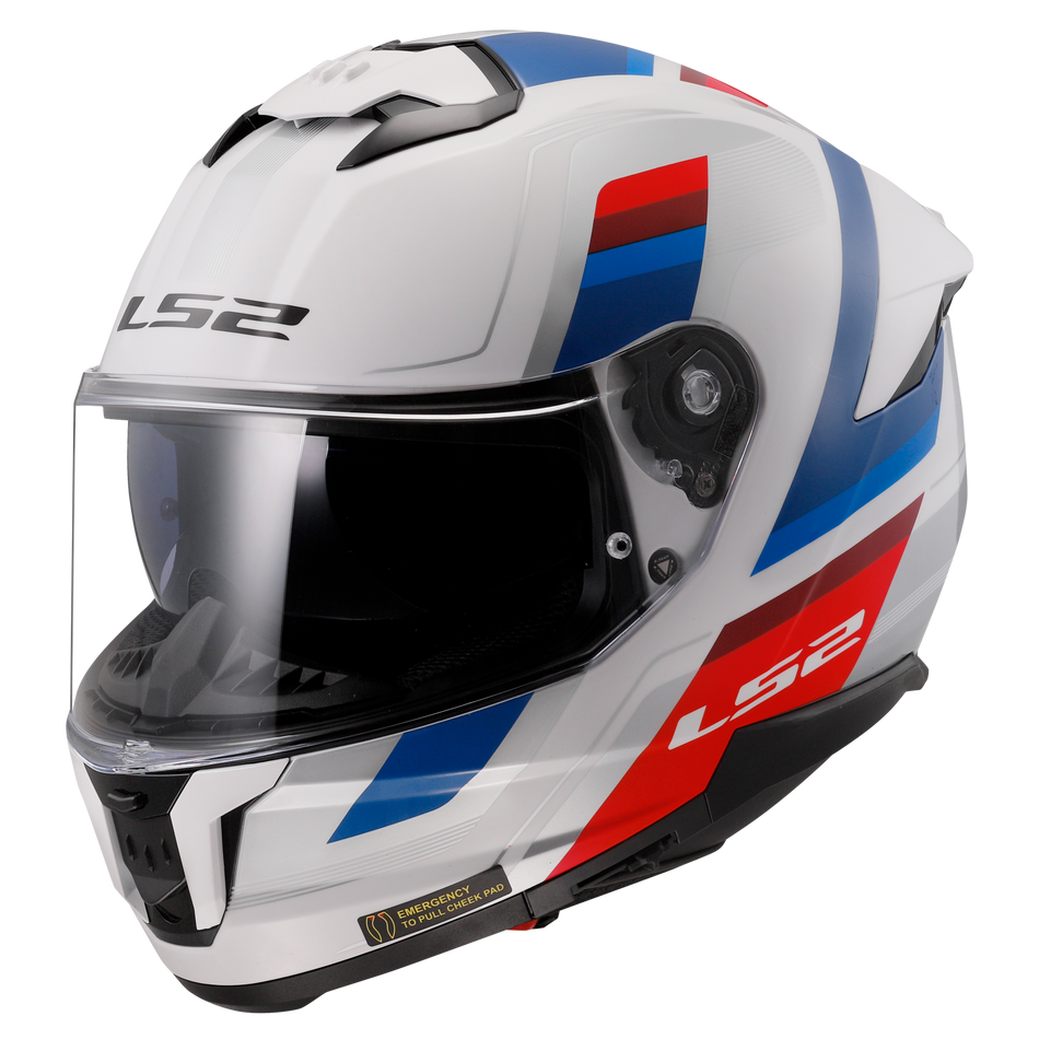 LS2  STREAM II VINTAGE FULL FACE MOTORCYCLE HELMET W/ SUNSHIELD
