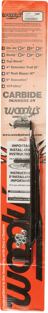 Woodys Slim Jim Dooly 6" Carbide - SS6-9500 16-70645 For Ski-Doo Pilot Skis