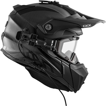 CKX TITAN CARBON FIBER ORIGINAL ELECTRIC COMBO HELMET - TRAIL AND BACKCOUNTRY SOLID - INCLUDED 210° HEATED GOGGLES