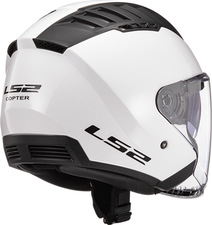LS2 Copter Solid Open Face Motorcycle Helmet W/ Sunshield