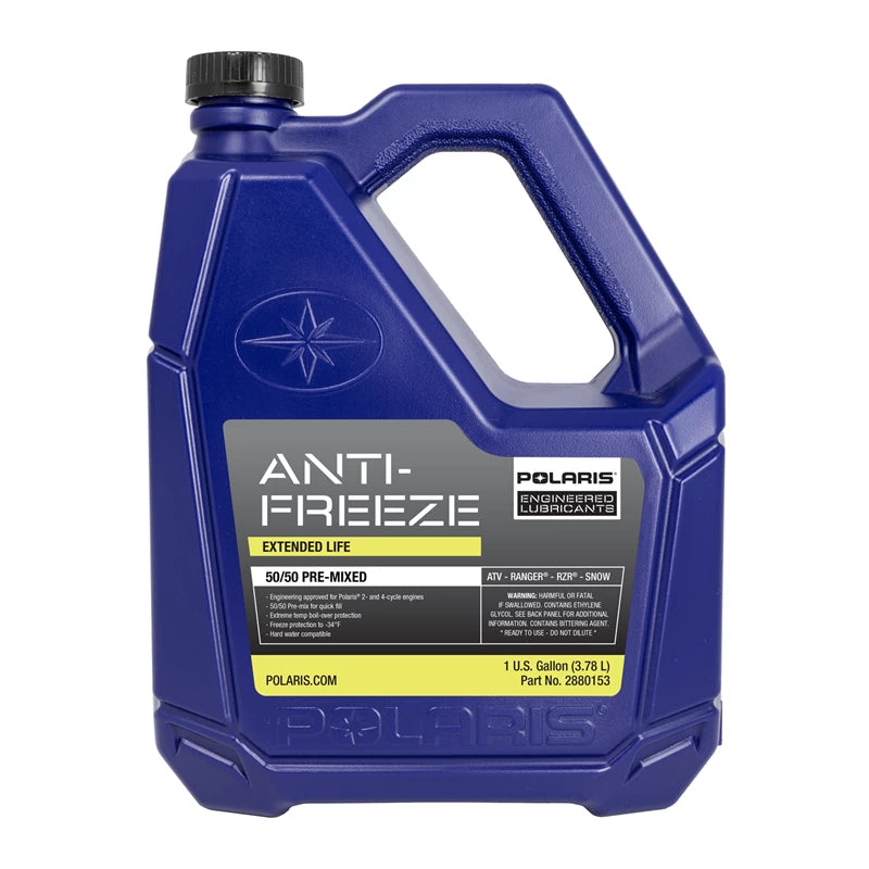 50/50 Premix Extended Life Antifreeze, Snowmobiles and ORV Aluminum Cooling Systems, 2880513, 1 Gallon - The Parts Lodge