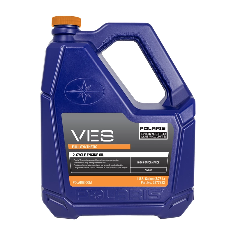 POLARIS VES Full Synthetic 2-Cycle Oil, For 2-Stroke Snowmobiles, 2877883, 1 Gallon - The Parts Lodge