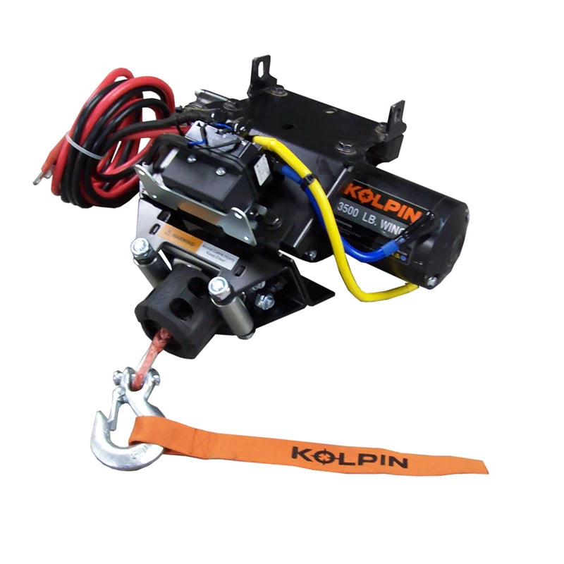 Honda® ATV Kolpin Quick-Mount Winch 3500 lb Synthetic Rope - 26-1030 - The Parts Lodge