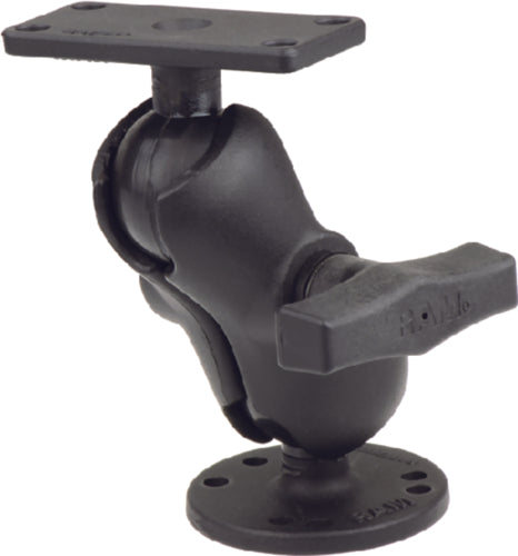 RAM 1.5" Ball Mount with 2.5" Round Base, Short Arm & 2" x 4" Plate for the Humminbird Helix 7 ONLY RAM20224B202 - The Parts Lodge