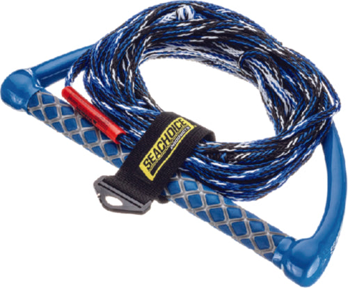 Seachoice 86724 3-Section Wakeboard Rope, 65', 15" Handle with Textured EVA Grip - The Parts Lodge