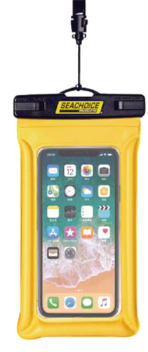 Seachoice 86853 Waterproof Floating Phone Holder Yellow, 5" x 9" - The Parts Lodge