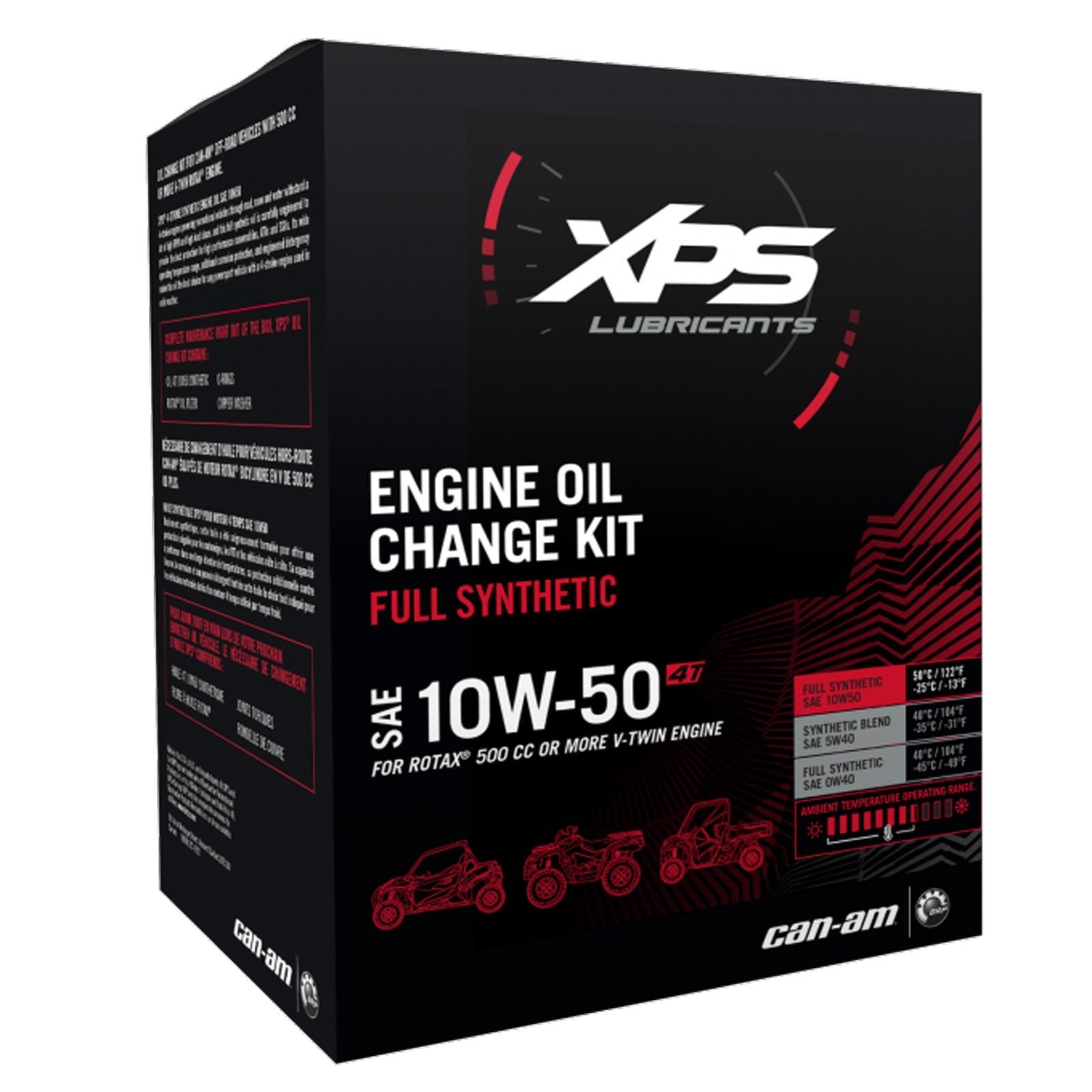 Can-am 4T 10W-50 Synthetic Oil Change Kit for Rotax 500 cc or more V-Twin engine 779252 - The Parts Lodge