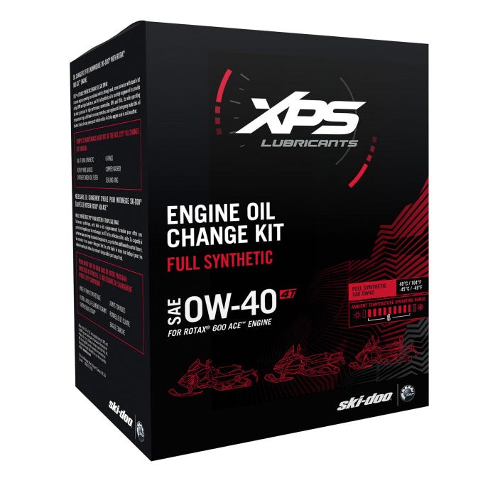 SKI-DOO 4T 0W-40 SYNTHETIC OIL CHANGE KIT FOR ROTAX 600 ACE ENGINE (2024)