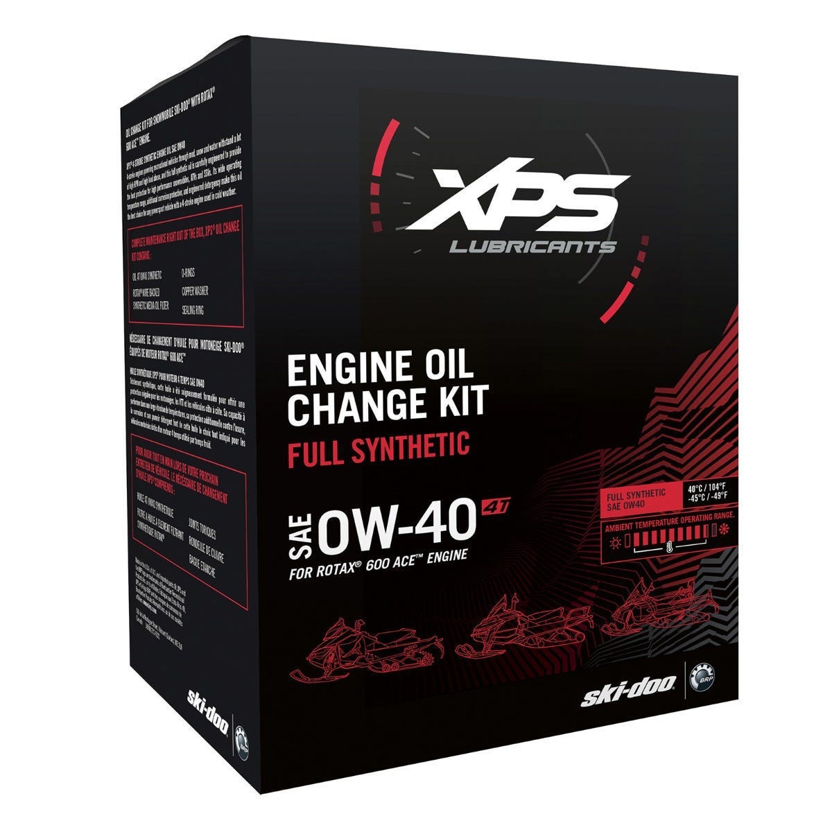 SKI-DOO 4T 0W-40 SYNTHETIC OIL CHANGE KIT FOR ROTAX 1200 4-TEC ENGINE (2024)