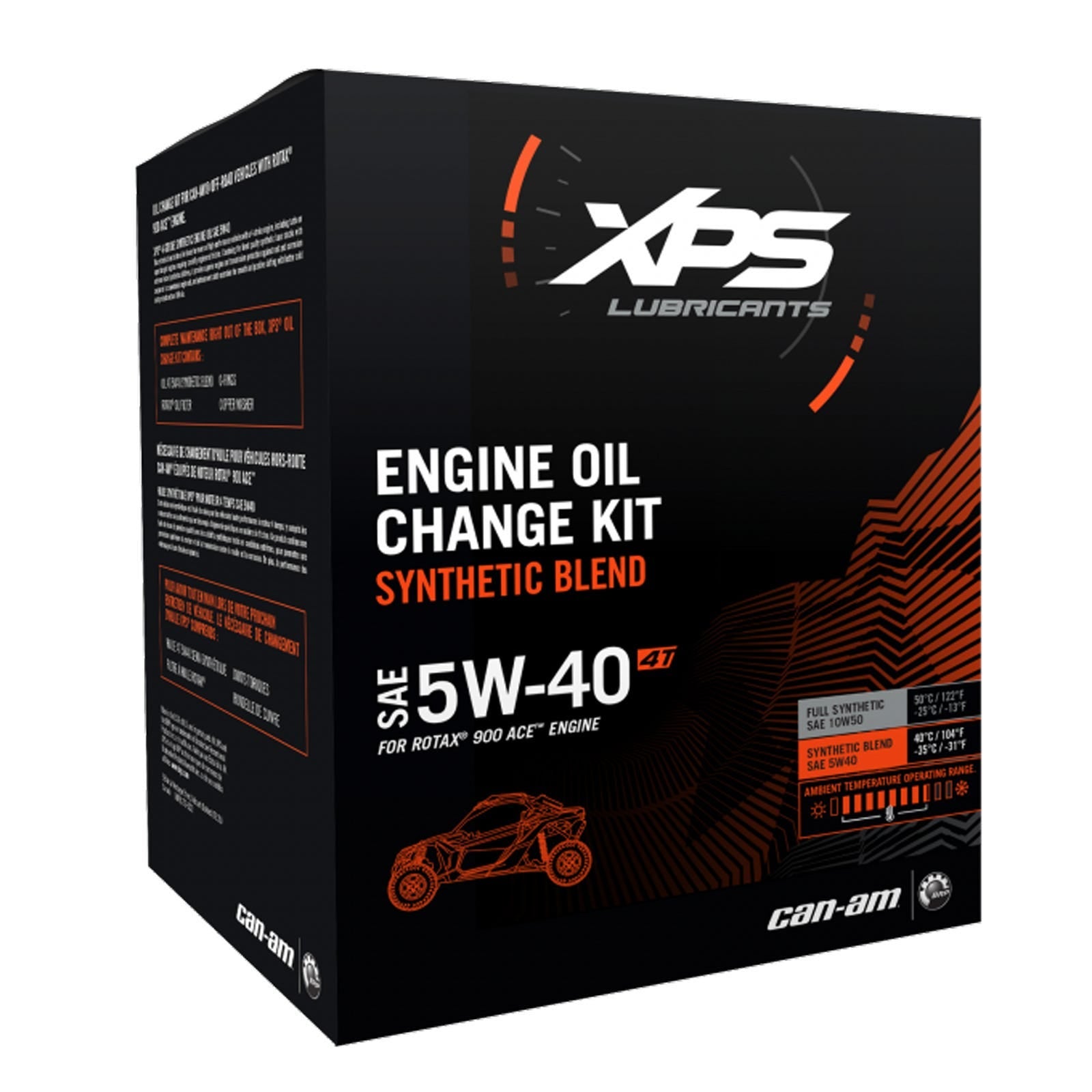 Can-am 4T 5W-40 Synthetic Blend Oil Change Kit for Rotax 900 ACE engine 779260 - The Parts Lodge