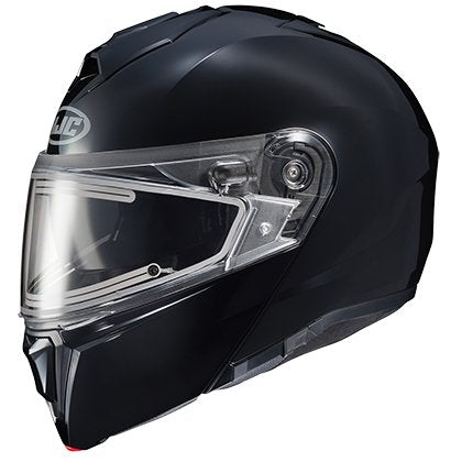 HJC i90 Snow Black Elec Helmet - The Parts Lodge
